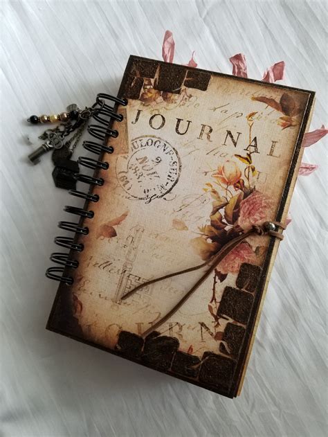 This Beautiful Handmade Journal Has Pages For Journaling And Pictures Vintage Junk