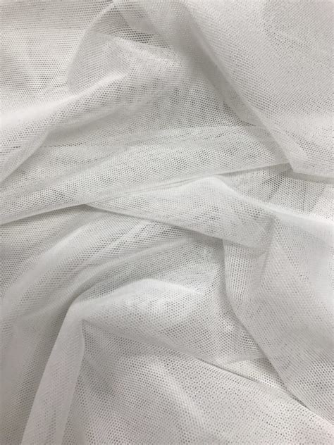 White Mesh 4 Fabrics In Motion