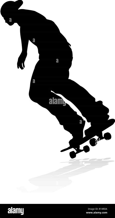 Silhouette De Skate Banque De Photographies Et Dimages à Haute