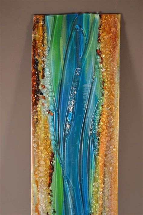 Renovatus Modern Fused Glass Wall Hanging Art With By Krenzin11 Fused