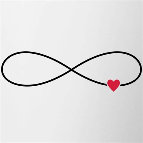 segno di simbolo del cuore infinito amore tazza lieblingsstücke by frauk