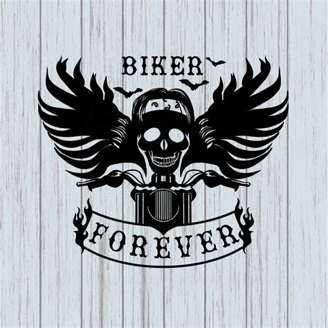 Biker Svg Motorbike Svg Biker Skull Svg File For Cricut Biker