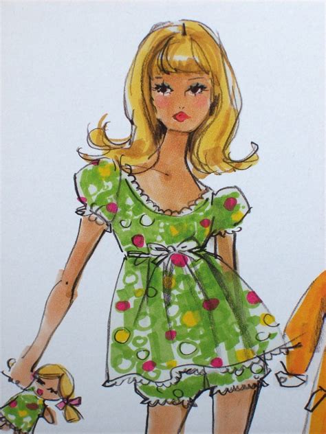Pin By Missy On Vintage Barbie Barbie Drawing Fashion Illustration