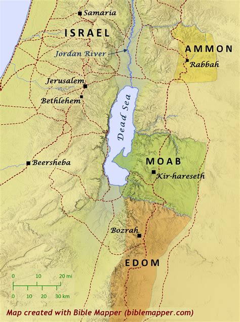 Nations Across The Jordan River Bible Mapper Blog