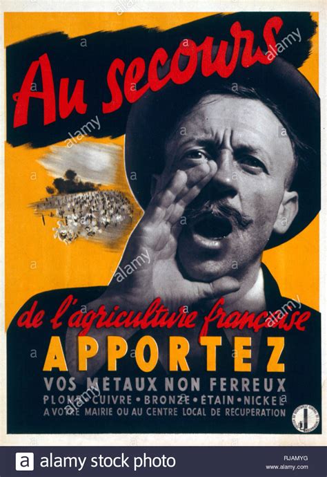 Affiche Du Régime De Vichy 1941 - Affiche De Propagande Vichy