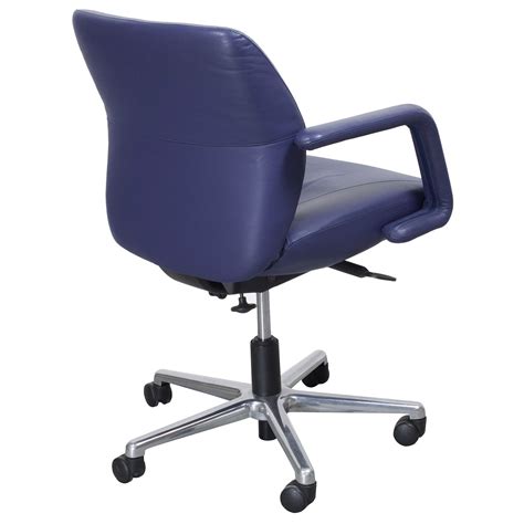 Purple office chairs for everyone! Keilhauer Respons Used Leather Managerial Low Back Chair ...