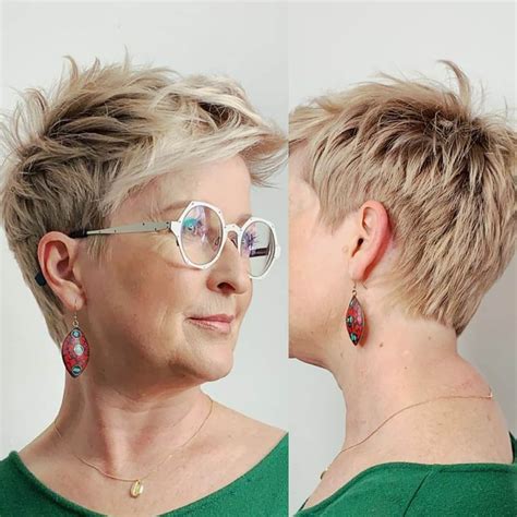 Short Hairstyles For Women Over 60 With Glasses Massa Carrarain