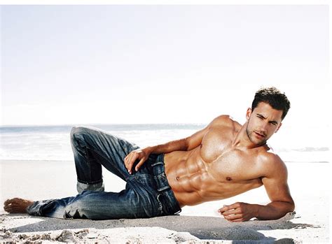 X Px Free Download Hd Wallpaper Untitled Men Model Shirtless Jeans Beach Sea