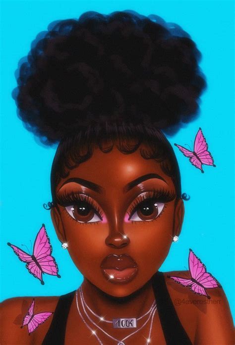 4cgurl art print by 4everestherr x small drawings of black girls black girl cartoon black