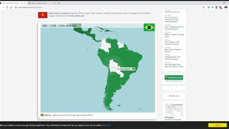 South America Countries Map Quiz Game Speedrun Youtube