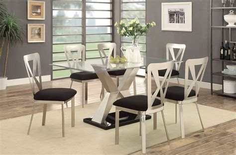 Get the best deals on black glass dining furniture sets when you shop the largest online selection at ebay.com. Kera Silver and Black Dining Room Set from Furniture of ...