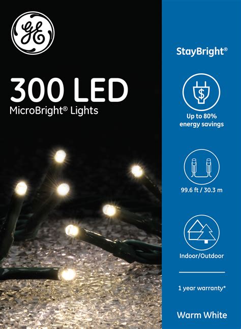 Ge Staybright Led Microbright Lights Ct Warm White