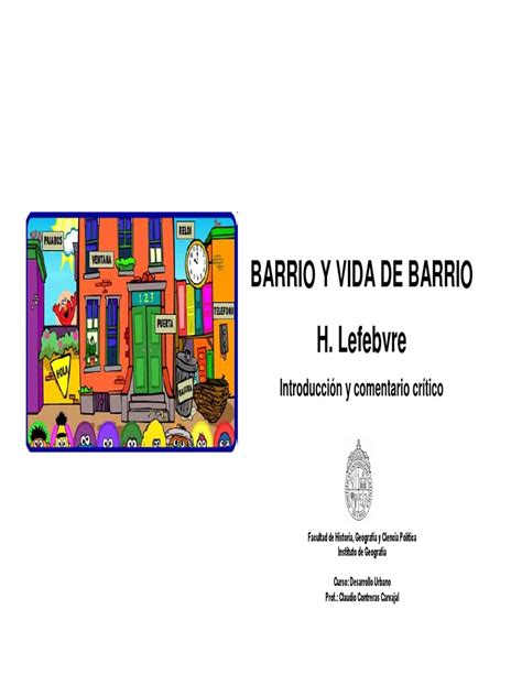 Garceta uaeh, órgano informativo ocial de la universidad autónoma del estado de hidalgo. Desarrollo Urbano - 3.d. Barrio y Vida de Barrio | Ciencia ...