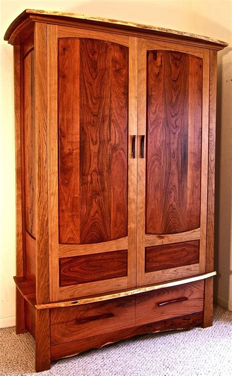 Custom Mesquite And Cherry Armoire By Louis Fry Craftsman In Wood