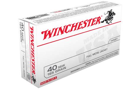 Winchester 40 Sandw 165 Gr Fmj 50box Sportsmans Outdoor Superstore