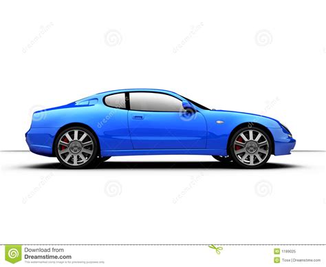 Side View Of A 3d Rendered Sports Car Stock Illustration Illustration