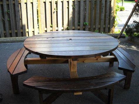 Great savings & free delivery / collection on many items. Round picnic table | Round picnic table, Picnic table ...