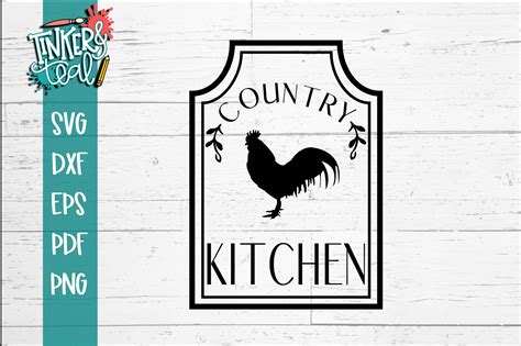 Rooster Farmhouse Country Kitchen SVG 55538 SVGs Design Bundles