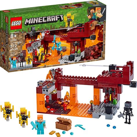 Lego Minecraft The Blaze Bridge 21154 Building Kit 370