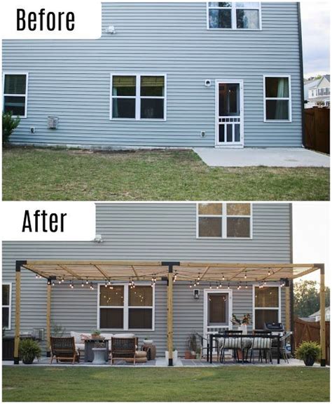 Before And After Patio Makeover From A Basic 10x10 Concrete Slab To A