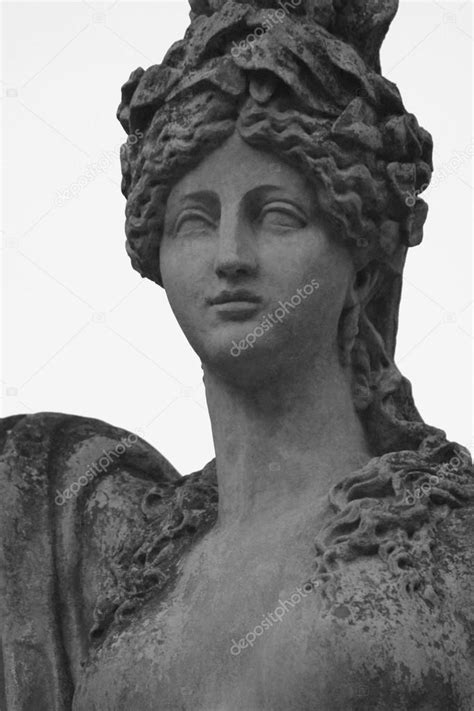 The Statue Of The Goddess Hera In Greek Mythology And Juno In R