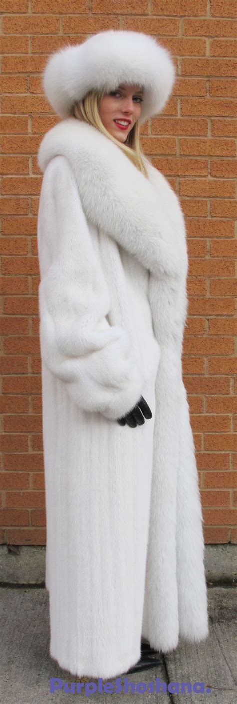 White Mink And Fox Fur Fur Coat Coat Fur Fashion