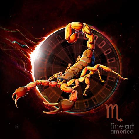 Zodiac Digital Art Horoscope Signs Scorpio By Peter Awax Scorpio