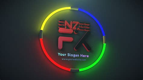 37 3d Neon Logo Intro Template For After Effects Enzeefx