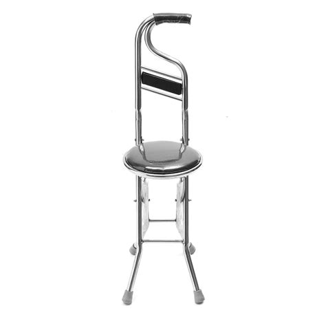 Walking chair stick cane folding stools lightweight with seat elderly portable n. Moaere 2 in 1 Adjustable Stainless Walking Cane Stick ...