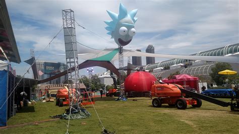 Giant Riiiiccckkk At Adult Swim On The Green At San Diego Comic Con R