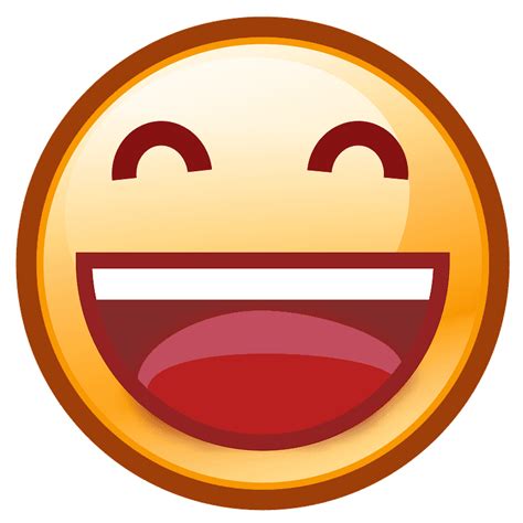 Grinning Face With Smiling Eyes Emoji Clipart Free Download