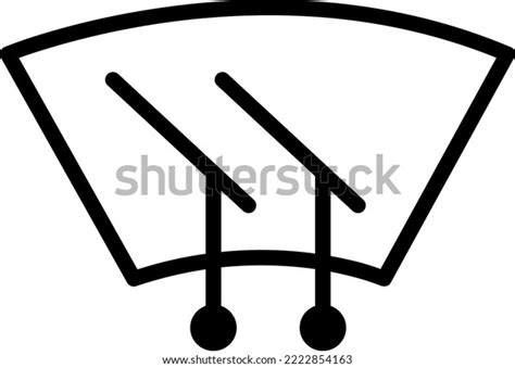 car windscreen wiper icon vector on stock vector royalty free 2222854163 shutterstock