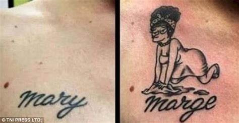 ex lovers reveal inventive ways they covered up tattoos daily mail online