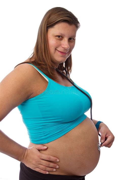 Gravid kvinna fotografering för bildbyråer Bild av förväntansfullt