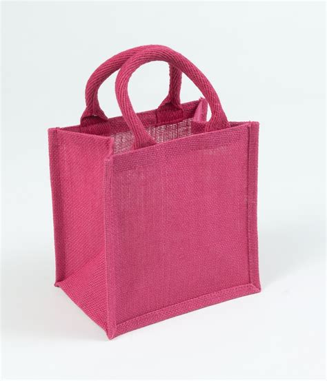 Pink Small Jute Bag In Textiles At Dundee Heritage Trust