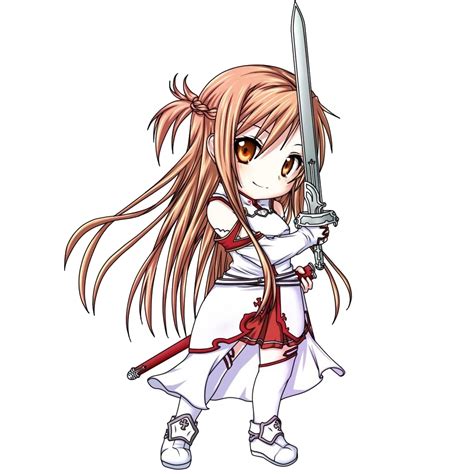 This png image is transparent backgroud and png format. Asuna Chibi Render by LightAngelFaye on DeviantArt