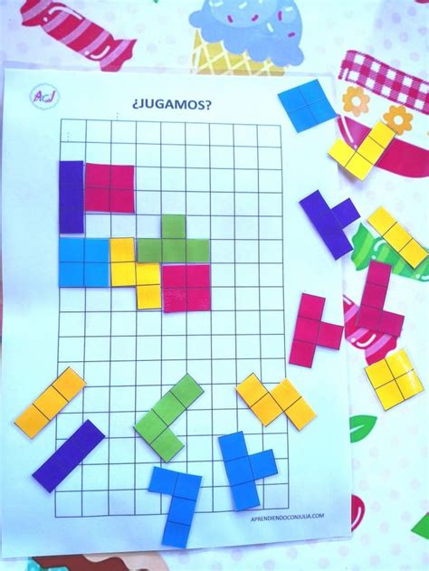 83 recursos educativos online para que los niños aprendan en casa: Tetris para imprimir. Imprimible para niños. | Juegos ...
