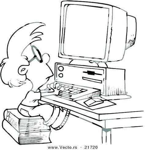 Cartoon Drawing Of Computer Parts Foto Kolekcija
