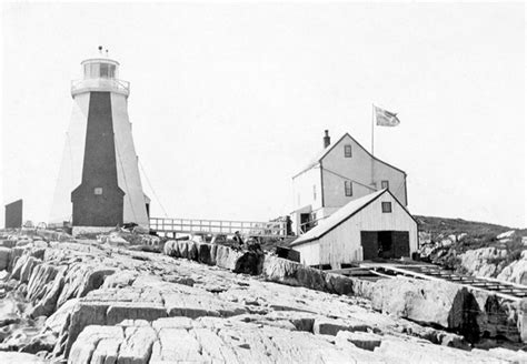 Egg Island Lighthouse Nova Scotia Canada At