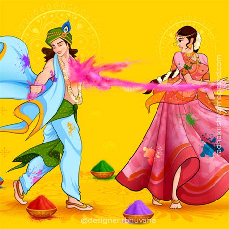Radha Krishna Happy Holi Wallpapers For Free Download