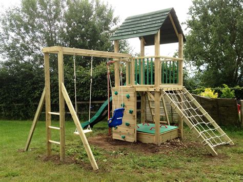 Build this by yourself or have a handy friend help with the power tools. Kid heaven | Wooden climbing frame, Wooden outdoor playhouse, Climbing frame
