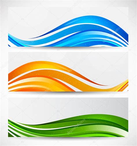 Set Of Wavy Banners Stock Vector Image By ©denchik 19802011