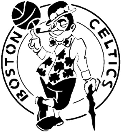 Download Boston Celtics Black And White Png Image With No Background