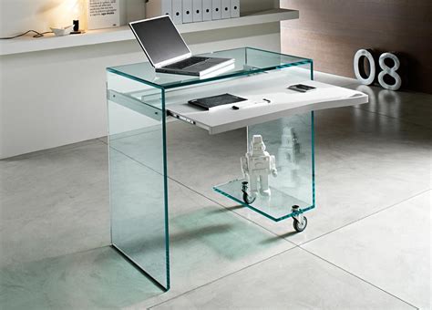 Tonelli Work Box Glass Desk Glass Desks Home Office Furniture Tonelli Design