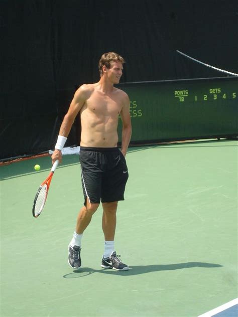 Sexy Shirtless Tomas Berdych Practices At DC ATP 500 TennisToday