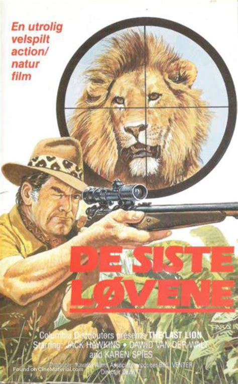 The Last Lion 1972 Danish Movie Cover