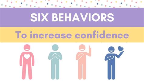 Six Behaviors To Increase Your Confidence Youtube