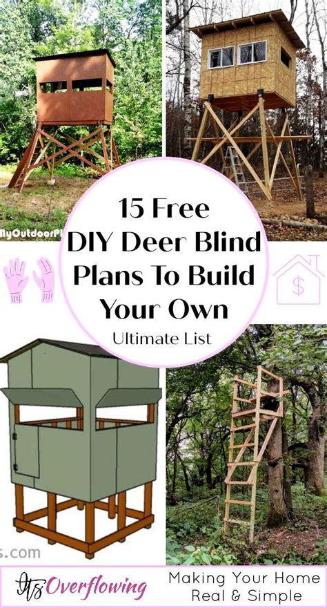 Best Free Diy Deer Blind Plans To Build Your Own