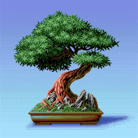 Pixel Bonsai Pixelart