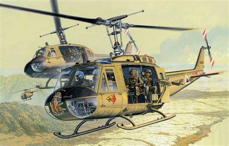 Wallpaper Helicopter American Multipurpose Bell Uh 1 Bell